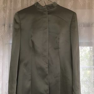 Giorgio Armani Sage Green Blazer silk blazer
